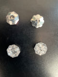 100 Octagon 2-Hole Acrylic Crystal Rhinestone Buttons 12mm craft sewing