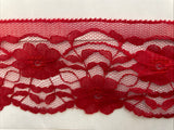 4 Yards Non Stretch Light Red Lace Trim 2 3/4”edge Scalloped
