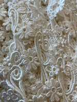 1 Yard Bridal white Rayon venice Venise edge lace trim 2”