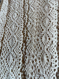 Wholesale 50 yards Natural Color Cotton Crochet Cluny Double Scalloped Trim 1 7/8"