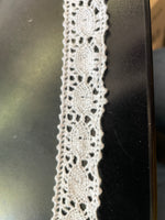 Wholesale 10 yards white crochet edge scalloped 1”