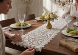 VINTAGE 10 YARDS  White Venice Venise Floral Rayon Scalloped Trim 3/4"