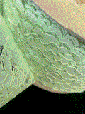 Double Scalloped Lace Trim lime Vintage Floral Lace Trim 3 3/4” Wide per yard