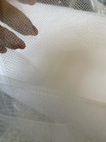 Tulle White Fabric 108”/ Yard for Wedding Decoration Party For Bridal Vail
