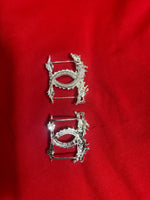 One  pair metal silver dragon slider Buckle  Unique  For 1”  Belt