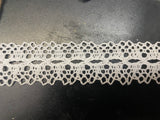 4 yards white crochet insert lace trim 1”