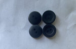 Lot 12 button Matt black Or Midnight Blue 2 hole round 15 mm