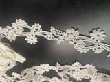 1 Yard Bridal white Rayon venice Venise edge lace trim 2”