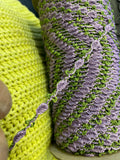Wholesale 144 yards embroidered purple sage flower trim ribbon 1/4"