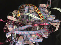 100 Yds jacquard Ribbon Craft Embellish Sewing Mix Lot RANDOM PICK GRAB BAG 3/8" and 5/8"1/2